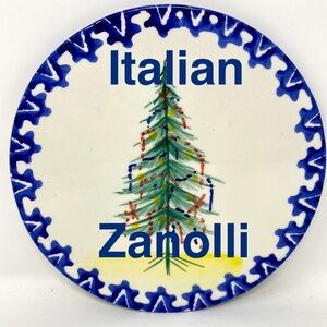Hand Painted Ceramic Christmas Tree Trivet